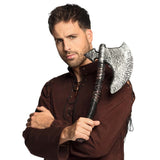 Hache Médiévale Viking avec Manche Cuir - Accessoire Guerrier