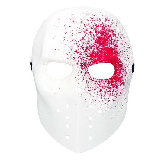 Masque Blanc Spray Sanguin Halloween - Déguisement Terrifiante