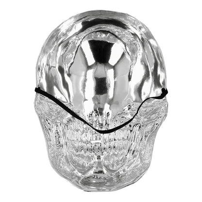 Masque Squelette LED Luminescent Halloween - Tête de Mort Transparente
