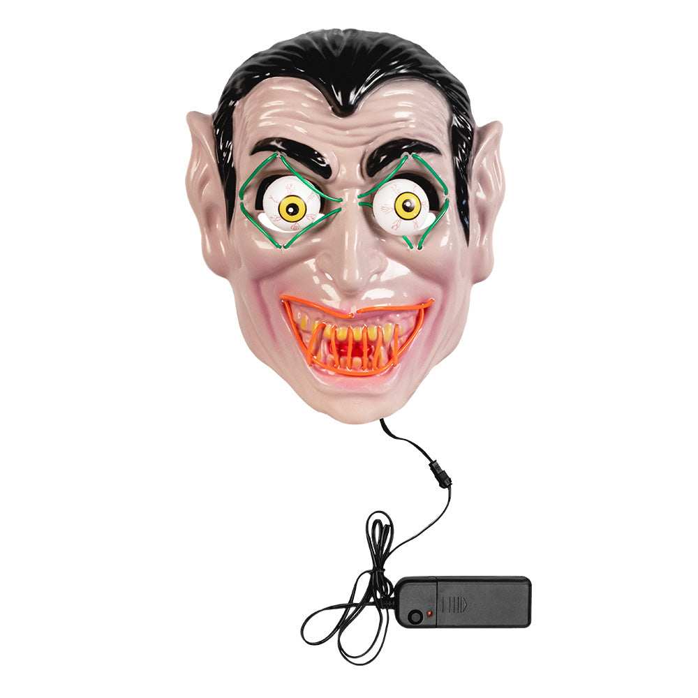 Masque LED Vampire Luminescent 3 Modes - Déguisement Adulte