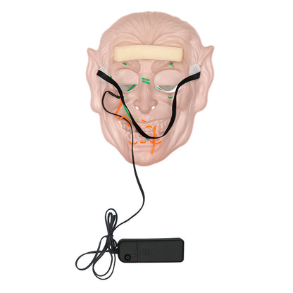 Masque LED Vampire Luminescent 3 Modes - Déguisement Adulte