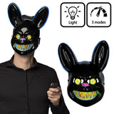 Masque Lapin Lumineux LED - Déguisement Halloween Animé