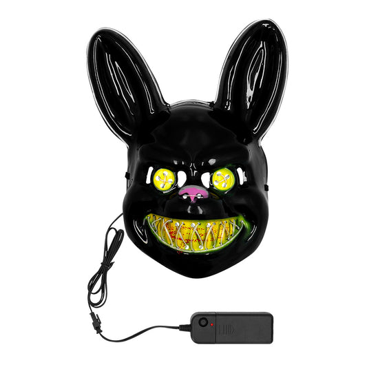 Masque Lapin Lumineux LED - Déguisement Halloween Animé