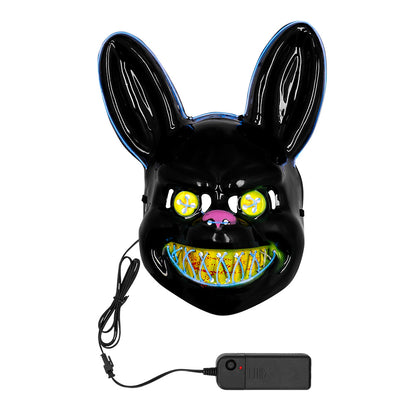 Masque Lapin Lumineux LED - Déguisement Halloween Animé