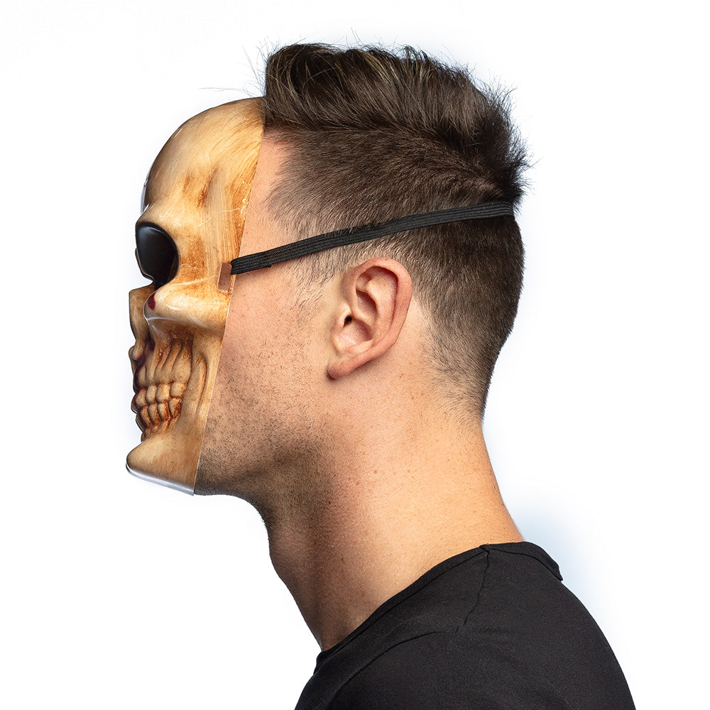Masque Crâne Sanglant Squelette avec Lunettes Noires
