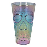 Verre Crâne Irisé Phosphorescent - Design Tête de Mort