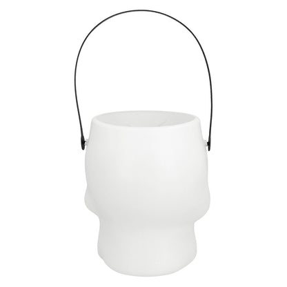 Panier Crâne Blanc Halloween - Accessoire Déguisement Festif