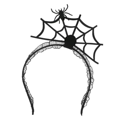 Serre-tête Cornes Diable Maille Rouge Halloween - 3 Designs