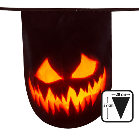 Guirlande Halloween Citrouille Terrifiante Jack-O'-Lantern