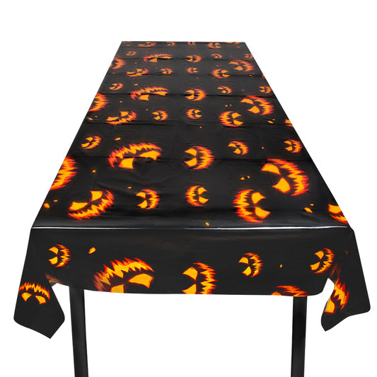 Nappe Halloween Citrouilles Terrifiantes 120x180 cm