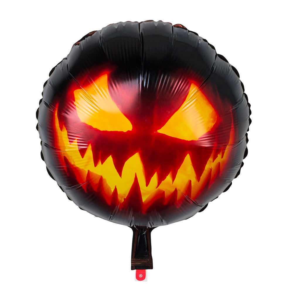 Ballon Hélium Citrouille Halloween LED - Déco Terrifiante