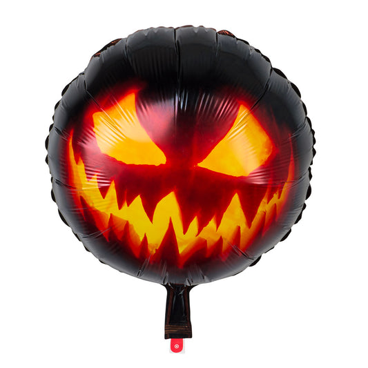 Ballon Hélium Citrouille Halloween LED - Déco Terrifiante