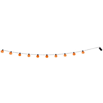 Guirlande LED Halloween Citrouilles Souriantes 175cm