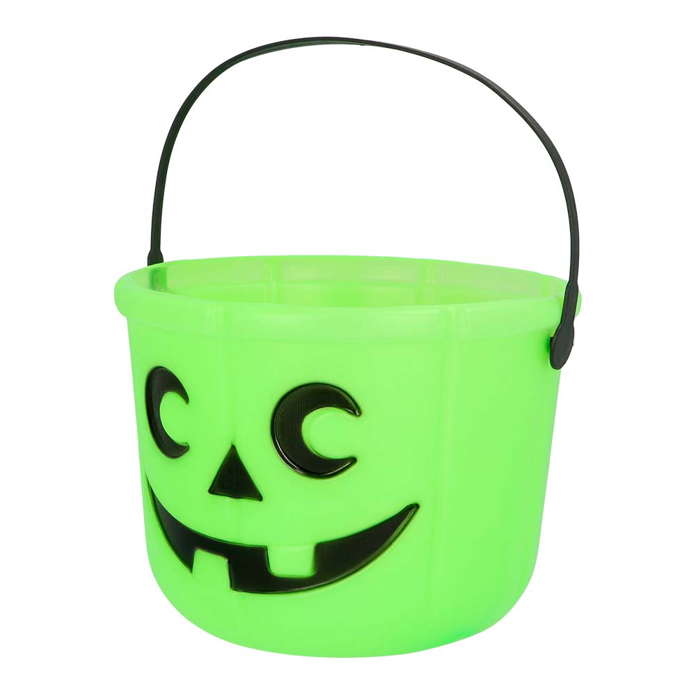 Seaux Citrouille Halloween 4 Couleurs Fluo - Bonbons & Friandises
