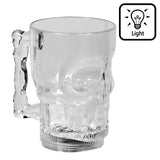 Chope Crâne Lumineuse LED - Verre Party Skull