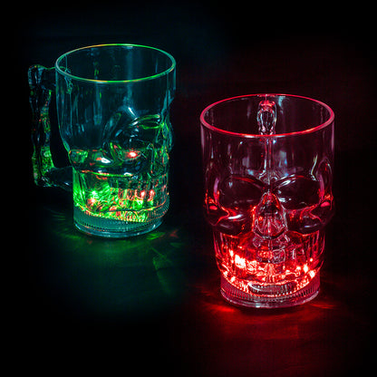 Chope Crâne Lumineuse LED - Verre Party Skull