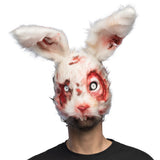 Masque de Lapin Blanc Sanglant - Déguisement Halloween Terrifiant