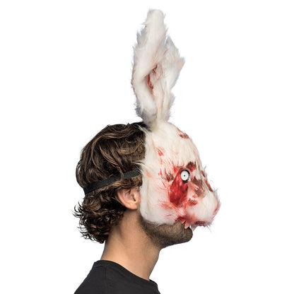 Masque de Lapin Blanc Sanglant - Déguisement Halloween Terrifiant