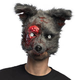 Masque Loup Zombie Gris Horrible Halloween - Déguisement Effrayant