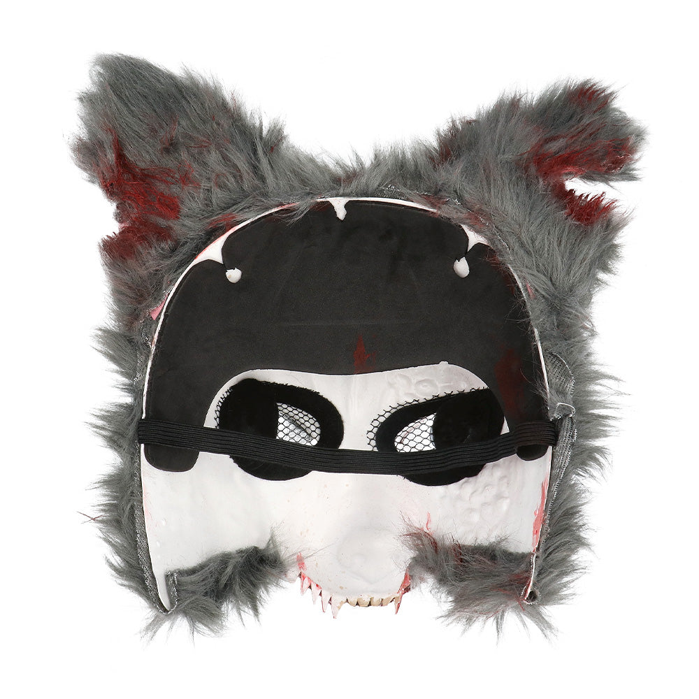 Masque Loup Zombie Gris Horrible Halloween - Déguisement Effrayant