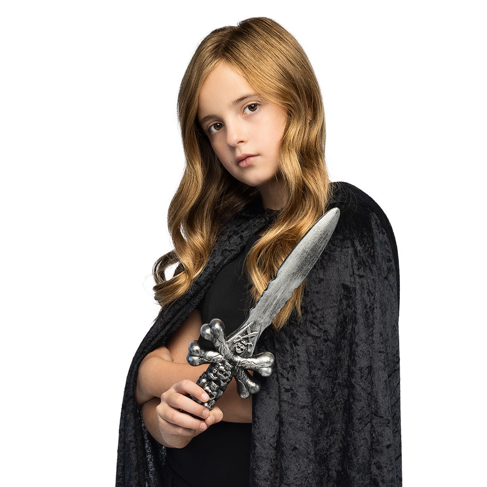 Épée Médiévale Luxe 34cm avec Poignée Osseuse