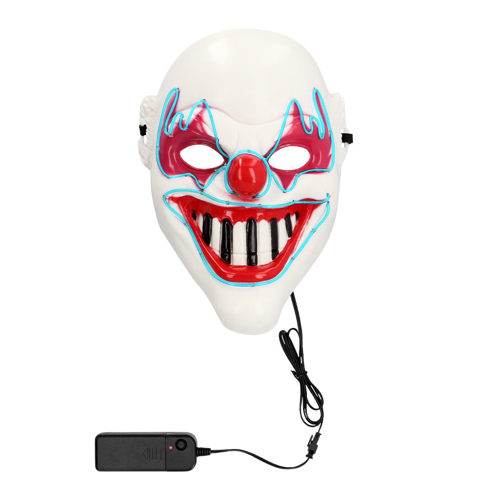 Masque Clown Lumineux LED - 3 Modes d'Éclairage