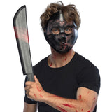 Masque Jason Hockey avec Machette Sanglante Halloween