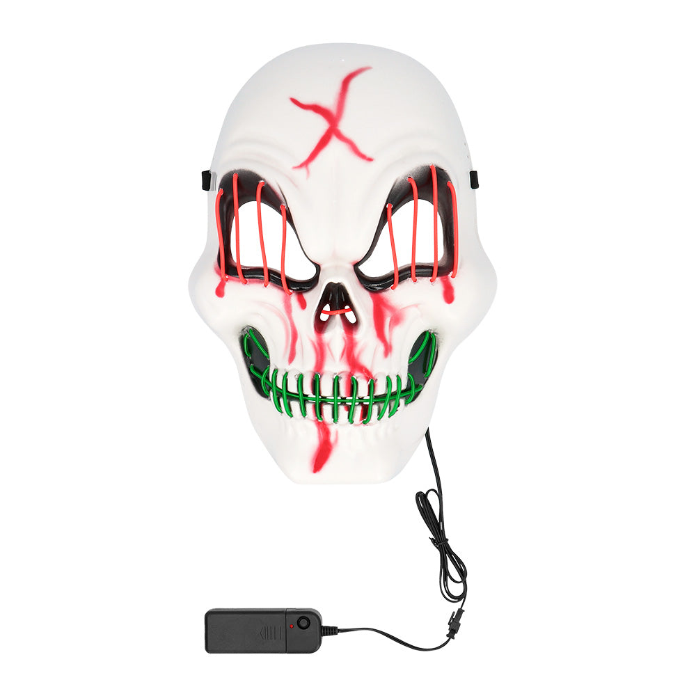 Masque LED Lumineux 3 Modes - Déguisement Halloween Adulte