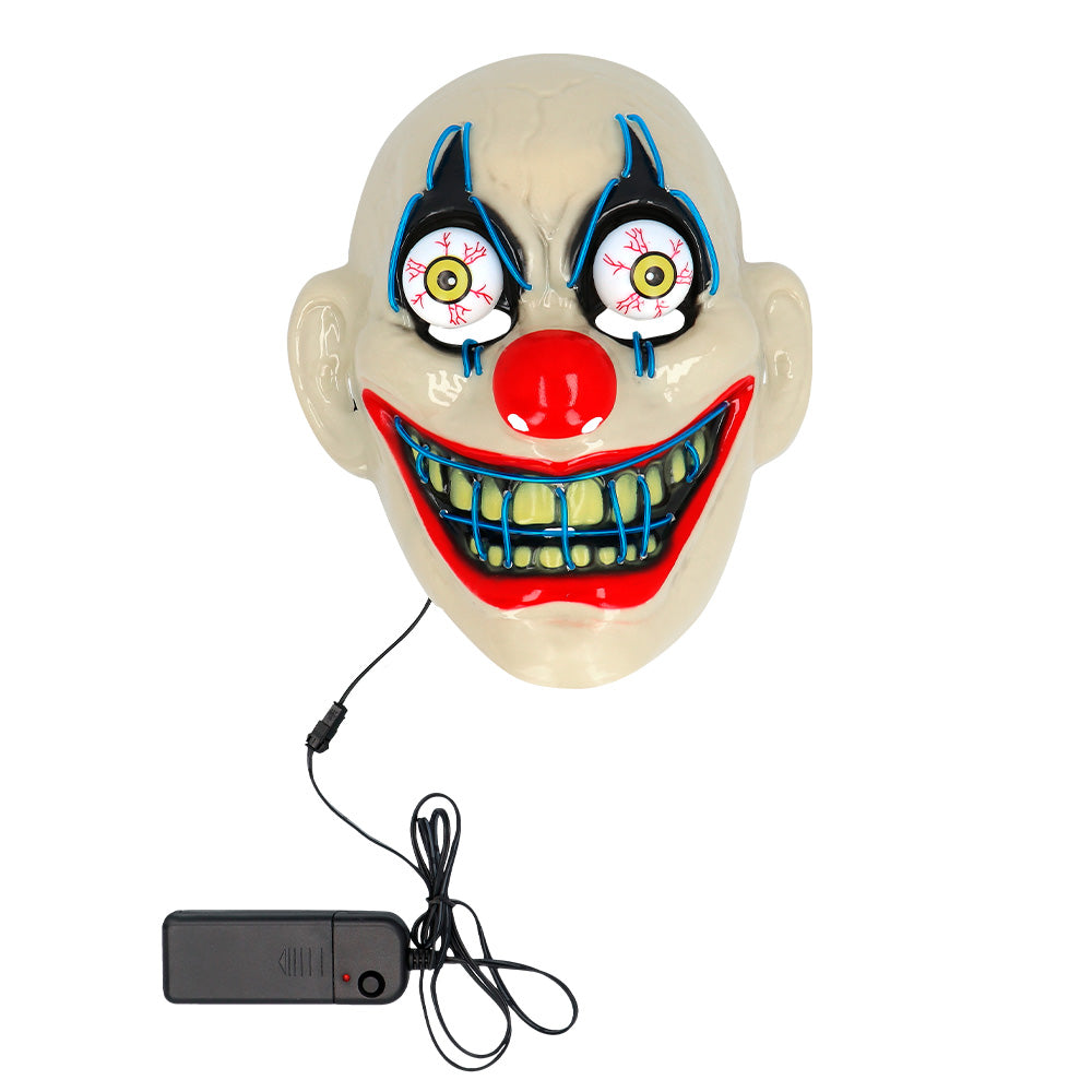 Masque LED Lumineux 3 Modes - Déguisement Halloween Adulte
