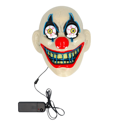 Masque LED Lumineux 3 Modes - Déguisement Halloween Adulte