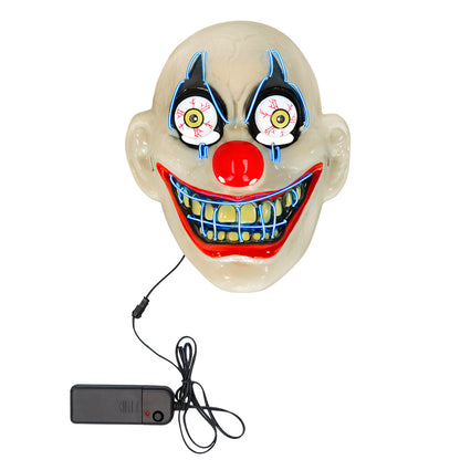 Masque LED Lumineux 3 Modes - Déguisement Halloween Adulte