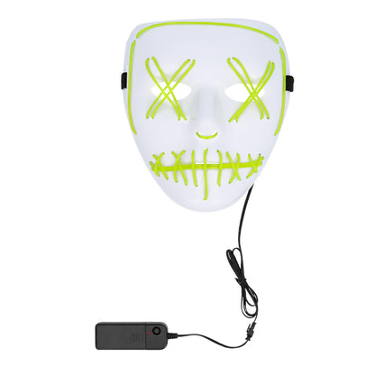 Masque LED Lumineux 3 Modes - Déguisement Halloween Adulte