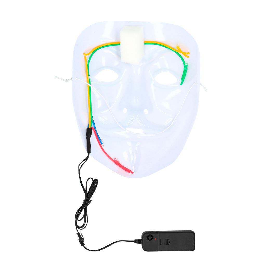 Masque LED Lumineux 3 Modes - Déguisement Halloween Adulte