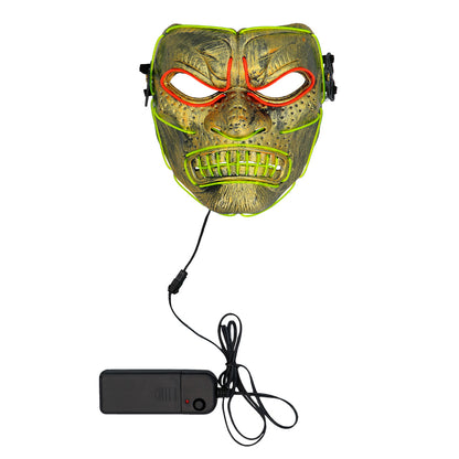 Masque LED Lumineux 3 Modes - Déguisement Halloween Adulte