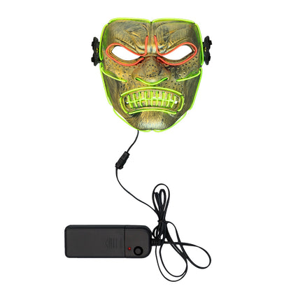 Masque LED Lumineux 3 Modes - Déguisement Halloween Adulte