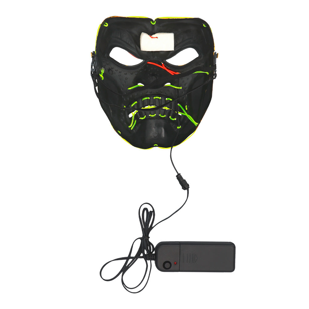Masque LED Lumineux 3 Modes - Déguisement Halloween Adulte