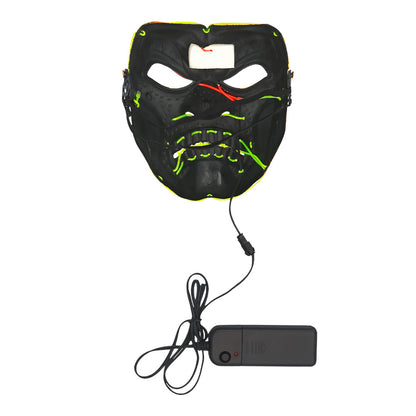 Masque LED Lumineux 3 Modes - Déguisement Halloween Adulte