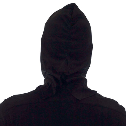 Masque Or Brillant avec Capuche Noire - Déguisement Mystérieux