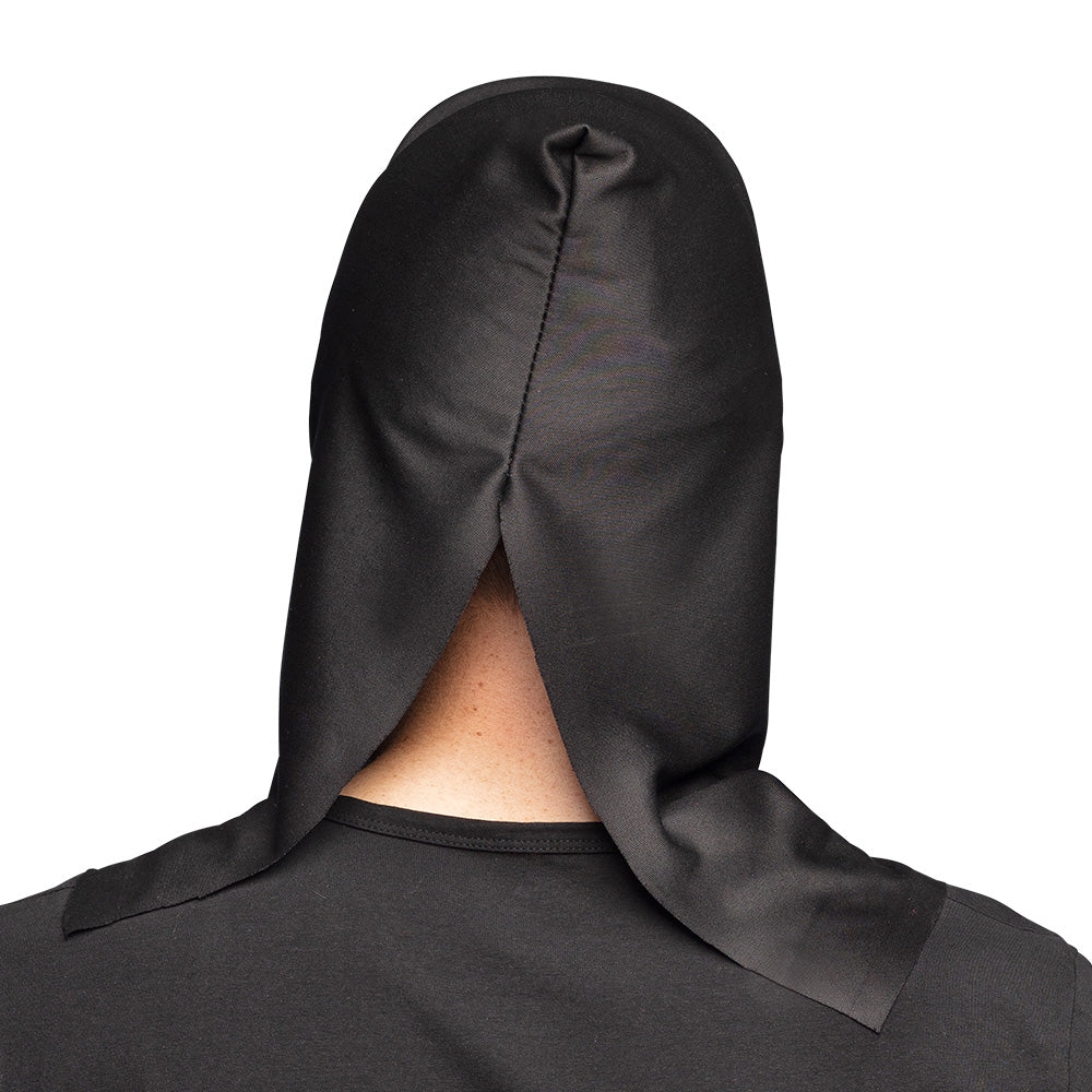 Masque Crâne Holographique avec Capuche Noire - Déguisement Halloween