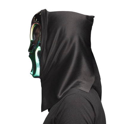 Masque Scream Holographique Rainbow LED - Déguisement Adulte