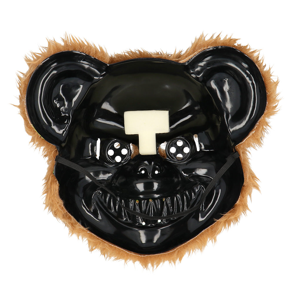 Masque Créature Marron Terrifiante Yeux Lumineux