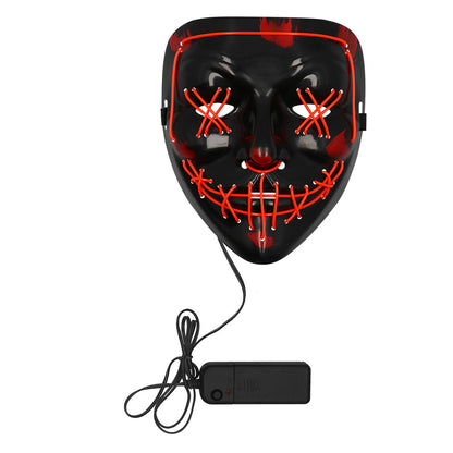 Masque LED Lumineux Halloween Visage Citrouille 3 Modes