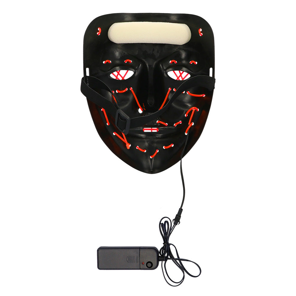 Masque LED Lumineux Halloween Visage Citrouille 3 Modes