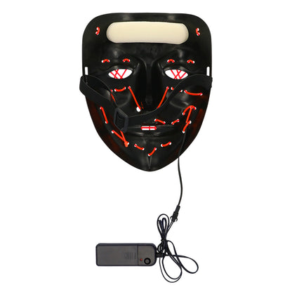 Masque LED Lumineux Halloween Visage Citrouille 3 Modes