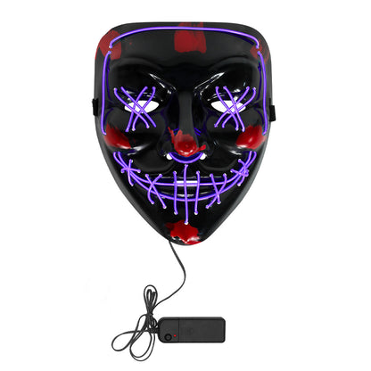 Masque LED Lumineux Halloween Visage Citrouille 3 Modes