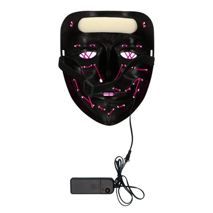 Masque LED Lumineux Halloween Visage Citrouille 3 Modes