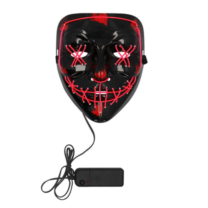 Masque LED Lumineux Halloween Visage Citrouille 3 Modes