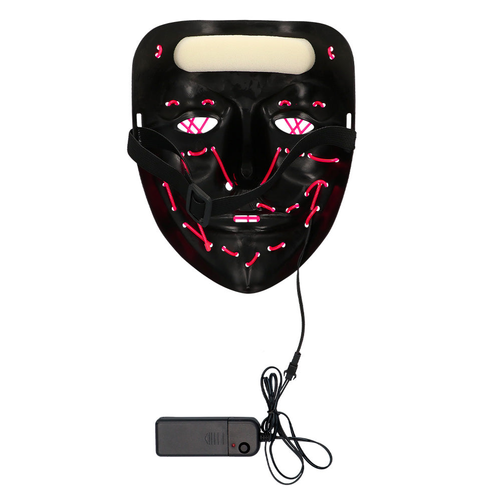 Masque LED Lumineux Halloween Visage Citrouille 3 Modes