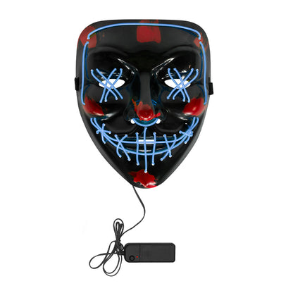 Masque LED Lumineux Halloween Visage Citrouille 3 Modes