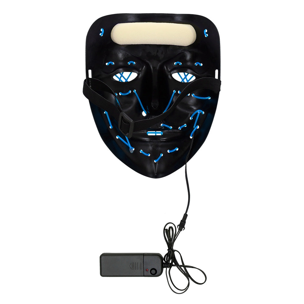 Masque LED Lumineux Halloween Visage Citrouille 3 Modes
